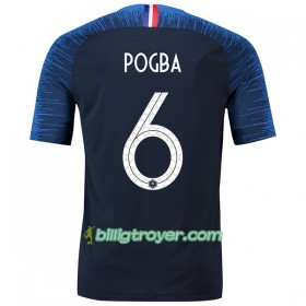 Billige Fotballdrakter Frankrike Pogba 6 VM 2018 Hjemmedraktsett